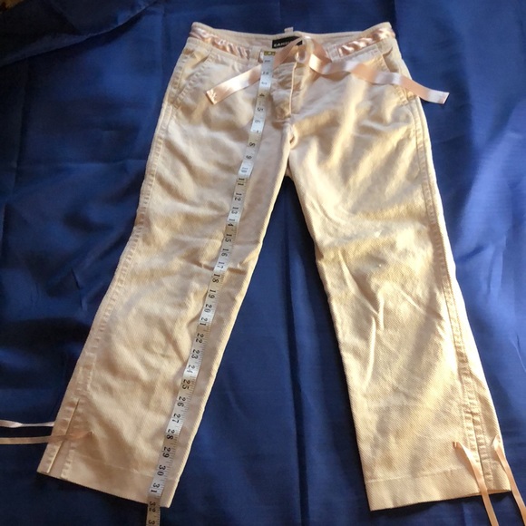 Y2K Preppy Capris in Textured Soft Pink - Picture 2 of 11